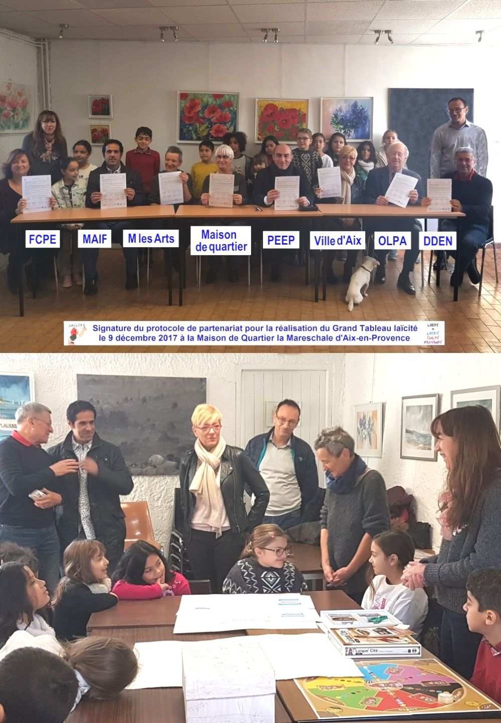 Signature protocole laïcité